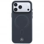 Husa Mercedes Leather 3D cu MagSafe compatibila cu iPhone 18 Pro / 17 Pro, Gri 2 - lerato.ro