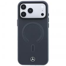 Husa Mercedes Leather 3D cu MagSafe compatibila cu iPhone 18 Pro / 17 Pro, Gri