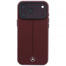 Husa Mercedes Semi Wrap Iconic Line cu MagSafe compatibila cu iPhone 18 Pro Max / 17 Pro Max, Burgundy