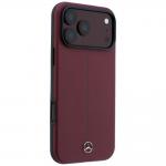 Husa Mercedes Semi Wrap Iconic Line cu MagSafe compatibila cu iPhone 18 Pro Max / 17 Pro Max, Burgundy 5 - lerato.ro