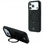 Husa Mercedes Leather Ring Stand cu MagSafe compatibila cu iPhone 18 Pro / 17 Pro, Negru 4 - lerato.ro