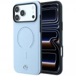 Husa Mercedes Leather 3D cu MagSafe compatibila cu iPhone 18 Pro Max / 17 Pro Max, Albastru 4 - lerato.ro