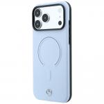 Husa Mercedes Leather 3D cu MagSafe compatibila cu iPhone 18 Pro Max / 17 Pro Max, Albastru 3 - lerato.ro