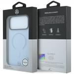 Husa Mercedes Leather 3D cu MagSafe compatibila cu iPhone 18 Pro Max / 17 Pro Max, Albastru 9 - lerato.ro