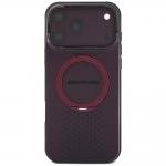 Husa Mercedes AMG IML Double Layer Urban Line Ring Stand cu MagSafe compatibila cu iPhone 18 Pro Max / 17 Pro Max, Burgundy 2 - lerato.ro