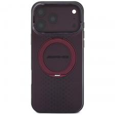 Husa Mercedes AMG IML Double Layer Urban Line Ring Stand cu MagSafe compatibila cu iPhone 18 Pro Max / 17 Pro Max, Burgundy