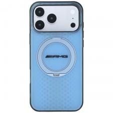 Husa Mercedes AMG IML Double Layer Urban Line Ring Stand cu MagSafe compatibila cu iPhone 18 Pro Max / 17 Pro Max, Albastru