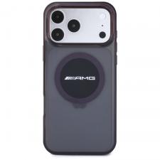 Husa Mercedes AMG IML Transparent Bicolor Block cu MagSafe compatibila cu iPhone 18 Pro Max / 17 Pro Max, Burgundy