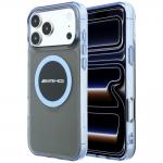 Husa Mercedes AMG IML Transparent Bicolor Block cu MagSafe compatibila cu iPhone 18 Pro Max / 17 Pro Max, Albastru 4 - lerato.ro