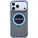 Husa Mercedes AMG IML Transparent Bicolor Block cu MagSafe compatibila cu iPhone 18 Pro Max / 17 Pro Max, Albastru 2 - lerato.ro