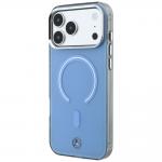 Husa Mercedes Double Layer Iconic Logo cu MagSafe compatibila cu iPhone 18 Pro Max / 17 Pro Max, Albastru 3 - lerato.ro