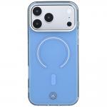 Husa Mercedes Double Layer Iconic Logo cu MagSafe compatibila cu iPhone 18 Pro Max / 17 Pro Max, Albastru 2 - lerato.ro