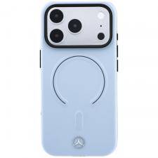 Husa Mercedes Leather 3D cu MagSafe compatibila cu iPhone 18 Pro / 17 Pro, Albastru