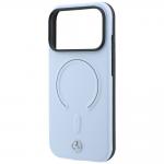 Husa Mercedes Leather 3D cu MagSafe compatibila cu iPhone 18 Pro / 17 Pro, Albastru 7 - lerato.ro