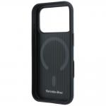 Husa Mercedes Leather 3D cu MagSafe compatibila cu iPhone 18 Pro / 17 Pro, Albastru 8 - lerato.ro