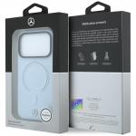 Husa Mercedes Leather 3D cu MagSafe compatibila cu iPhone 18 Pro / 17 Pro, Albastru 9 - lerato.ro
