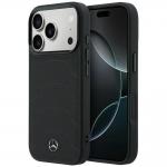 Husa Mercedes Leather Mesh Bow Line cu MagSafe compatibila cu iPhone 18 Pro / 17 Pro, Negru 4 - lerato.ro