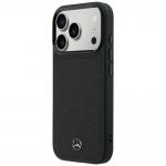 Husa Mercedes Leather Mesh Bow Line cu MagSafe compatibila cu iPhone 18 Pro / 17 Pro, Negru 3 - lerato.ro