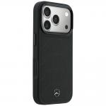 Husa Mercedes Leather Mesh Bow Line cu MagSafe compatibila cu iPhone 18 Pro / 17 Pro, Negru 5 - lerato.ro
