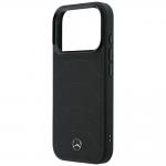 Husa Mercedes Leather Mesh Bow Line cu MagSafe compatibila cu iPhone 18 Pro / 17 Pro, Negru 7 - lerato.ro