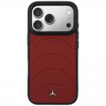 Husa Mercedes Leather Mesh Bow Line cu MagSafe compatibila cu iPhone 18 Pro Max / 17 Pro Max, Burgundy 2 - lerato.ro