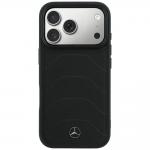 Husa Mercedes Leather Mesh Bow Line cu MagSafe compatibila cu iPhone 18 Pro Max / 17 Pro Max, Negru 2 - lerato.ro