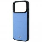 Husa Mercedes Leather Mesh Bow Line cu MagSafe compatibila cu iPhone 18 Pro Max / 17 Pro Max, Albastru 7 - lerato.ro