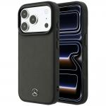 Husa Mercedes Leather Mesh Bow Line cu MagSafe compatibila cu iPhone 18 Pro Max / 17 Pro Max, Anthracite 4 - lerato.ro