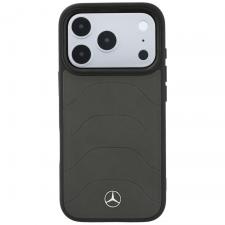 Husa Mercedes Leather Mesh Bow Line cu MagSafe compatibila cu iPhone 18 Pro Max / 17 Pro Max, Anthracite