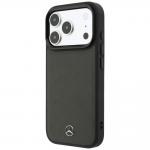 Husa Mercedes Leather Mesh Bow Line cu MagSafe compatibila cu iPhone 18 Pro / 17 Pro, Anthracite 3 - lerato.ro