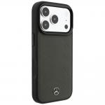 Husa Mercedes Leather Mesh Bow Line cu MagSafe compatibila cu iPhone 18 Pro / 17 Pro, Anthracite 5 - lerato.ro