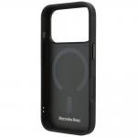 Husa Mercedes Leather Mesh Bow Line cu MagSafe compatibila cu iPhone 18 Pro / 17 Pro, Anthracite 8 - lerato.ro