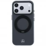 Husa Mercedes Leather Ring Stand cu MagSafe compatibila cu iPhone 18 Pro / 17 Pro, Anthracite 2 - lerato.ro