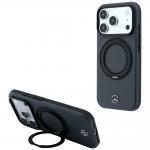 Husa Mercedes Leather Ring Stand cu MagSafe compatibila cu iPhone 18 Pro Max / 17 Pro Max, Anthracite 4 - lerato.ro
