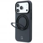 Husa Mercedes Leather Ring Stand cu MagSafe compatibila cu iPhone 18 Pro Max / 17 Pro Max, Anthracite 3 - lerato.ro