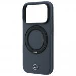 Husa Mercedes Leather Ring Stand cu MagSafe compatibila cu iPhone 18 Pro Max / 17 Pro Max, Anthracite 7 - lerato.ro
