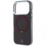 Husa Mercedes Ring Stand and Iconic Logo cu MagSafe compatibila cu iPhone 18 Pro / 17 Pro, Burgundy 7 - lerato.ro