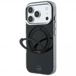 Husa Mercedes Ring Stand and Iconic Logo cu MagSafe compatibila cu iPhone 18 Pro / 17 Pro, Negru 3 - lerato.ro