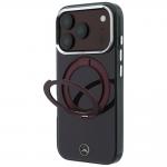 Husa Mercedes Ring Stand Iconic Logo cu MagSafe compatibila cu iPhone 18 Pro Max / 17 Pro Max, Burgundy 3 - lerato.ro