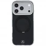 Husa Mercedes Ring Stand Iconic Logo cu MagSafe compatibila cu iPhone 18 Pro Max / 17 Pro Max, Negru 2 - lerato.ro