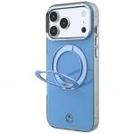 Husa Mercedes Ring Stand and Iconic Logo cu MagSafe compatibila cu iPhone 18 Pro / 17 Pro, Albastru 3 - lerato.ro