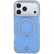 Huse si carcase iPhone 17 Pro, Husa Mercedes Ring Stand and Iconic Logo cu MagSafe compatibila cu iPhone 18 Pro / 17 Pro, Albastru, lerato.ro