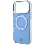 Husa Mercedes Ring Stand and Iconic Logo cu MagSafe compatibila cu iPhone 18 Pro / 17 Pro, Albastru 7 - lerato.ro