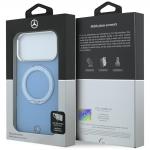 Husa Mercedes Ring Stand and Iconic Logo cu MagSafe compatibila cu iPhone 18 Pro / 17 Pro, Albastru 9 - lerato.ro