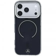 Husa Mercedes Double Layer Iconic Logo cu MagSafe compatibila cu iPhone 18 Pro Max / 17 Pro Max, Negru