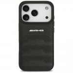 Husa Mercedes AMG Leather Debossed Lines Logo compatibila cu iPhone 18 Pro / 17 Pro, Negru 2 - lerato.ro