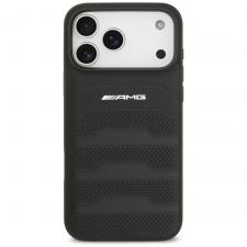 Husa Mercedes AMG Debossed Lines Logo compatibila cu iPhone 18 Pro Max / 17 Pro Max, Negru