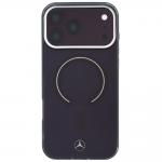Husa Mercedes Double Layer Iconic Logo cu MagSafe compatibila cu iPhone 18 Pro Max / 17 Pro Max, Burgundy 2 - lerato.ro