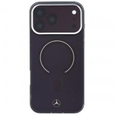 Husa Mercedes Double Layer Iconic Logo cu MagSafe compatibila cu iPhone 18 Pro Max / 17 Pro Max, Burgundy