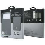 Set 2-in-1 Mercedes, Husa Mercedes Grill Pattern cu MagSafe + portofel magnetic, compatibil cu iPhone 18 Pro / 17 Pro, Negru 15 - lerato.ro